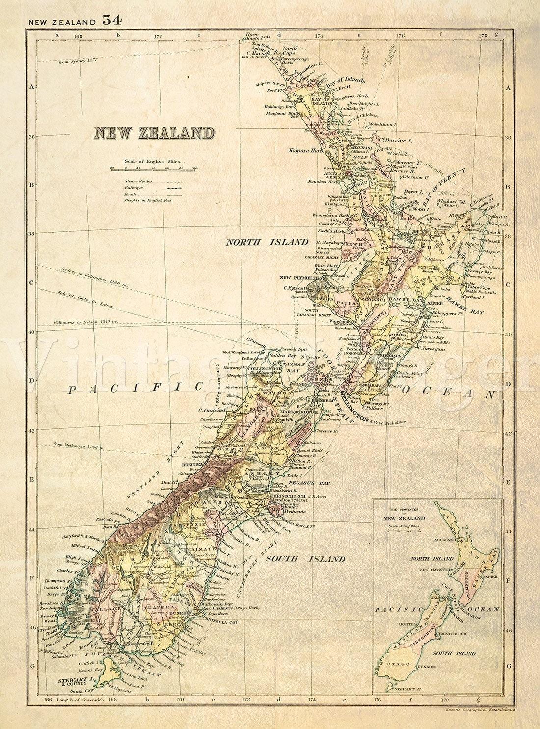 Mapa de idade, nova celandia
