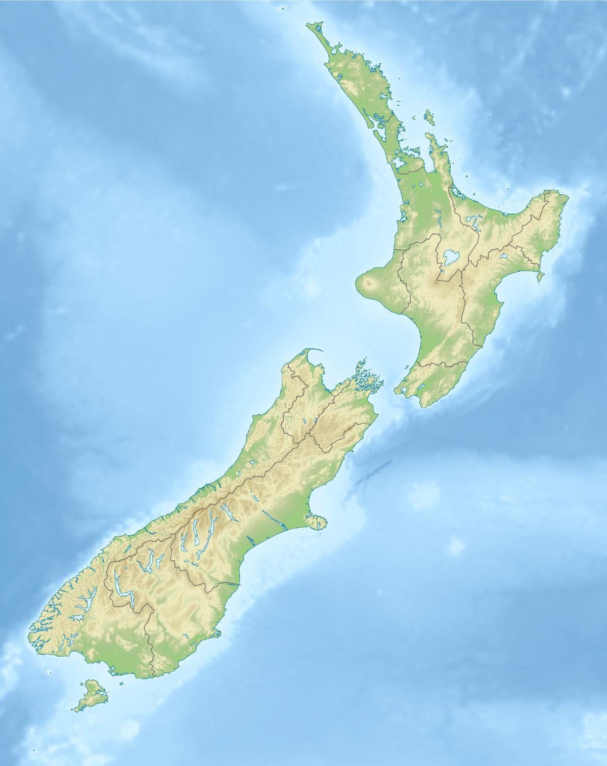nova celandia características físicas mapa