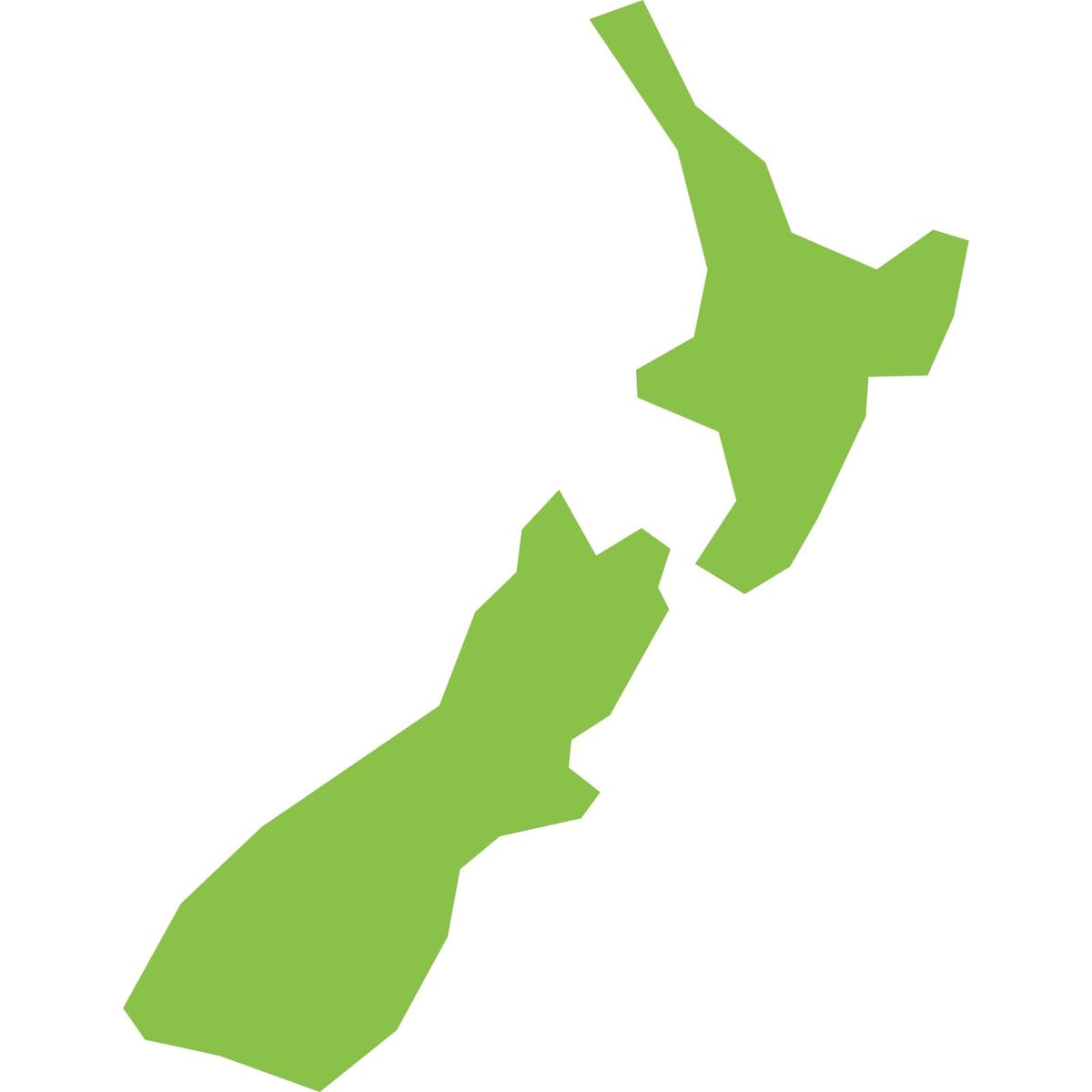 Mapa de nova celandia png