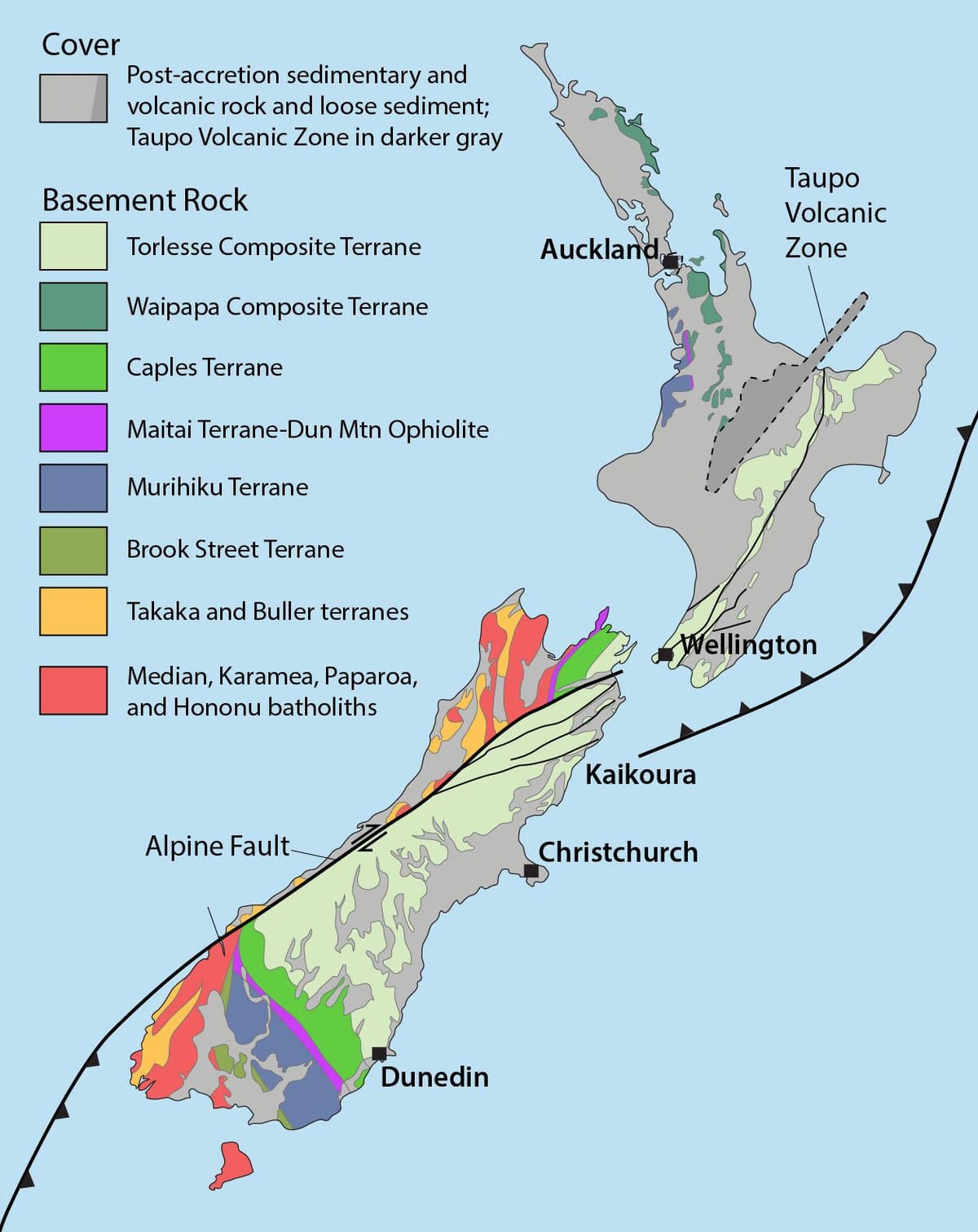 Mapa de nova celandia recursos naturais