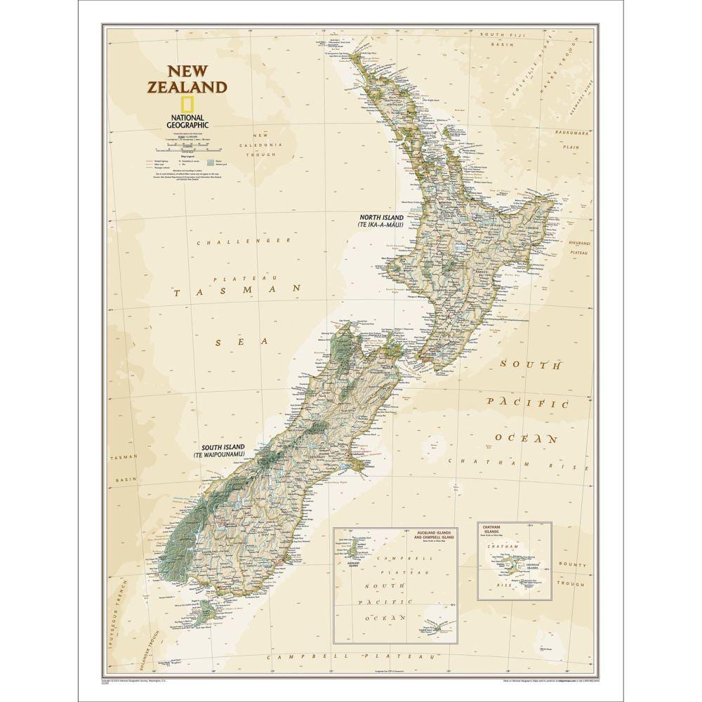 national geographic nova celandia mapa