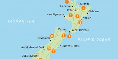 Auckland, en nova celandia mapa