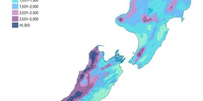 Nova celandia choivas mapa