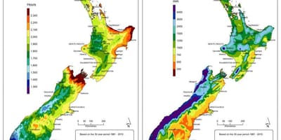 Mapa de nova celandia clima