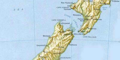 Wellington, nova celandia en mapa